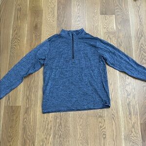 Lululemon Mens Soft Jersey Half Zip in Blue